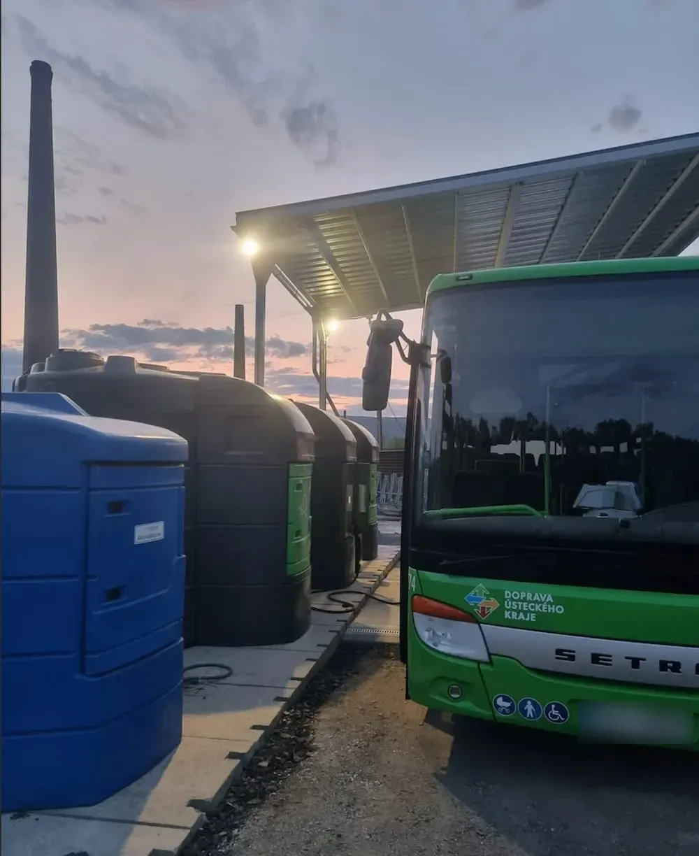 Stanoviště pro tankování autobusů